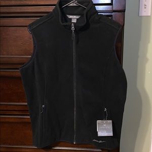 Fleece black vest